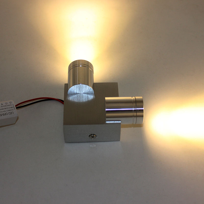 2W Wall Lamp Right And Down Lighting Wall-Mounted Aluminum Colorful LED Sconce Indoor Decorated for Bedroom Living Room Dance 2W Wall Lamp Right And Down Lighting Wall-Mounted Aluminum Colorful LED Sconce Indoor Decorated for Bedroom Living Room Dance