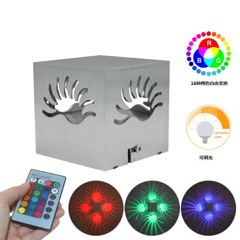 Mlamps for home decorationicroprocessor Led Rgb Wall Light 3w Indoor With BOM/One-stop Service lamps for home decoration