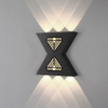 12W Letter Shaped Wall Lamp Up And Down Light Outdoor Led Wall Sconce Modern Outdoor Wall Sconce Black Outdoor Sconce Black Outdoor Wall Sconce