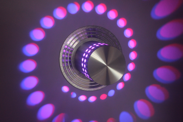 Porous LED Ceiling Wall Lamp with Remote Controller for Ceiling Mounted RGB Wall Light Colorful Various Scenes IR Remote