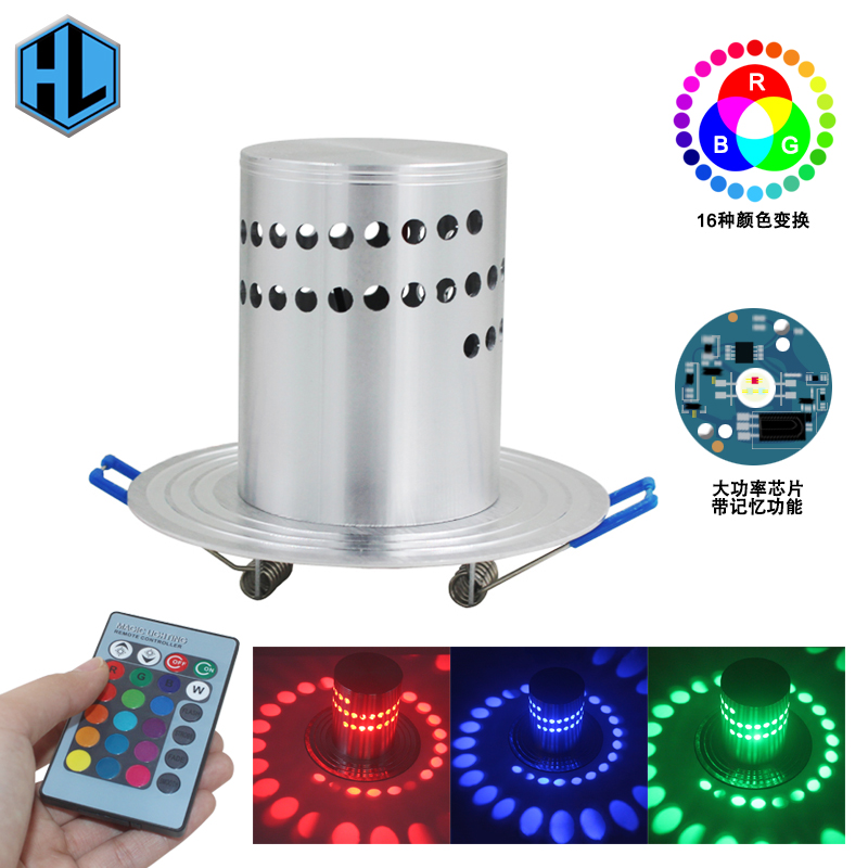 Embedded Spiral Hole Ceiling Light