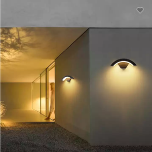 LED Outdoor Wall Lamp Fan-shaped Courtyard Lamp 18W Waterproof Wall Lamp LED Lighting Aluminum Wall Light Outdoor Sconces