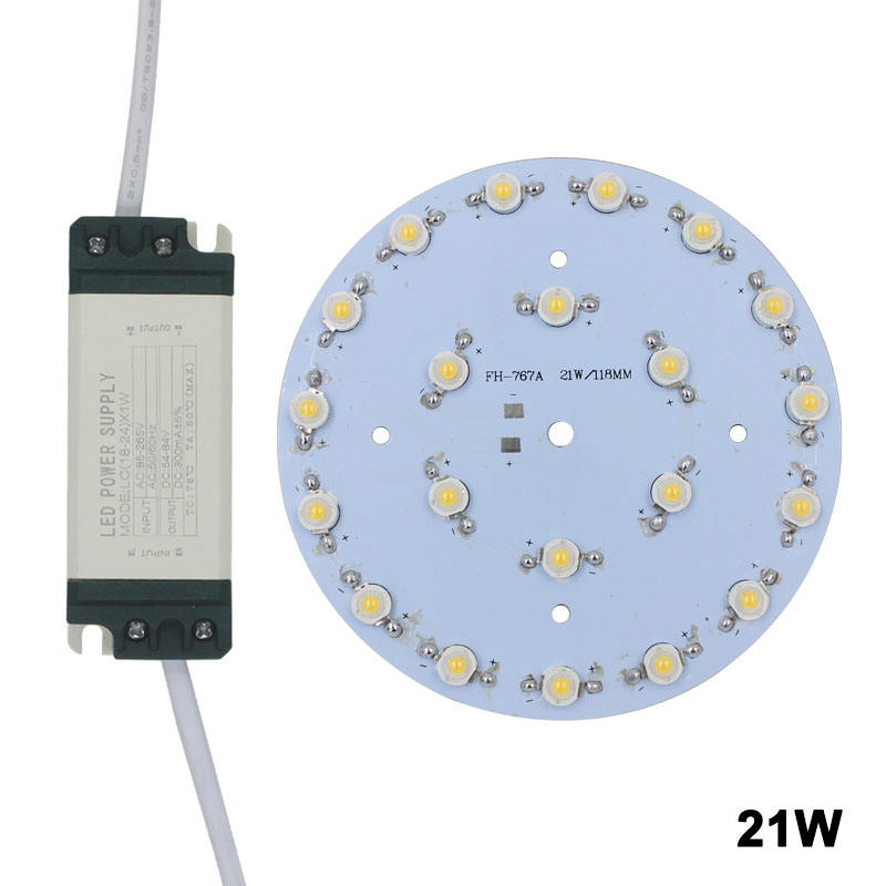 24W LED bulb spot light Star high power chip board panel LED plastic shell power supply driver