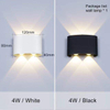 Led Wall Light Indoor Aluminum Decoration Interior Lighting Up And Down Waterproof Wall Light Outdoor Garden Wall Lamp