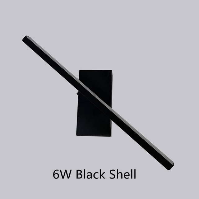 Bedroom bedside wall lamp rotatable adjustable angle indoor LED lighting aluminum simple strip wall lamp