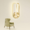 Background wall lamp Wall light bedroom bedside led light revolving aisle wall sconce