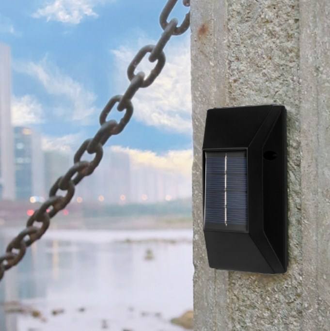New Trapezoidal Solar Wall Lamp Upper And Lower Wall Light Outdoor IP65 Waterproof Lamp for Courtyard Garden