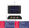 Solar Led Light Outdoor Waterproof Balcony Solar Lights for Courtyard Street Landscape Garden Decor Lamp Outdoor Solar Wall Lamp