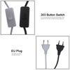 lamp accessories EU plug wire 1.8m wire with 303 switch Factory Direct light wire