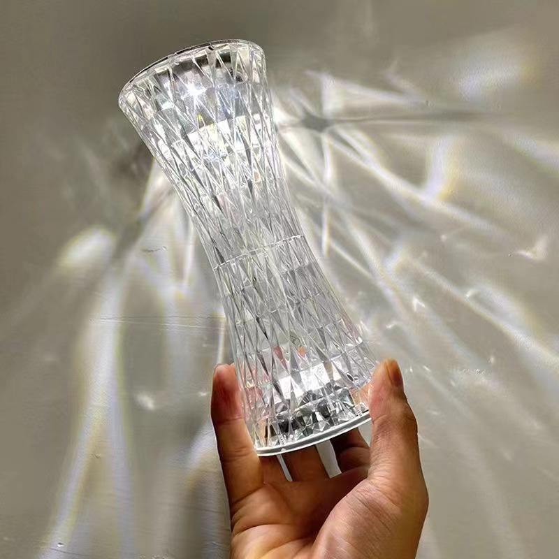 RGB remote control creative Rose crystal 16 color new product indoor crystal desk lamp bedroom touch night light