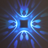 2023 High Quality RGB Led Lamp Four-sided Butterfly Wall Lamp And Indoor Nightlight with Factory Price