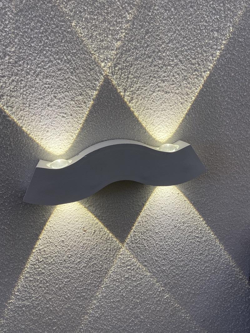 Decorative led light wall lamp with 4 beards and outdoor nightlight led decorative wall light waterproof