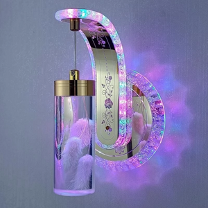 New Bedside Led Wall Light Bedroom Hotel Simple Bathroom Lights Modern Creative True Flower Amber led Wall Lamp