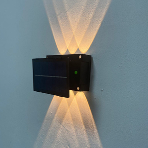 6W Solar Led Light Outdoor Waterproof Solar Hight Lights Wall sconce Smart wall lamp solar wall Outdoor lamp
