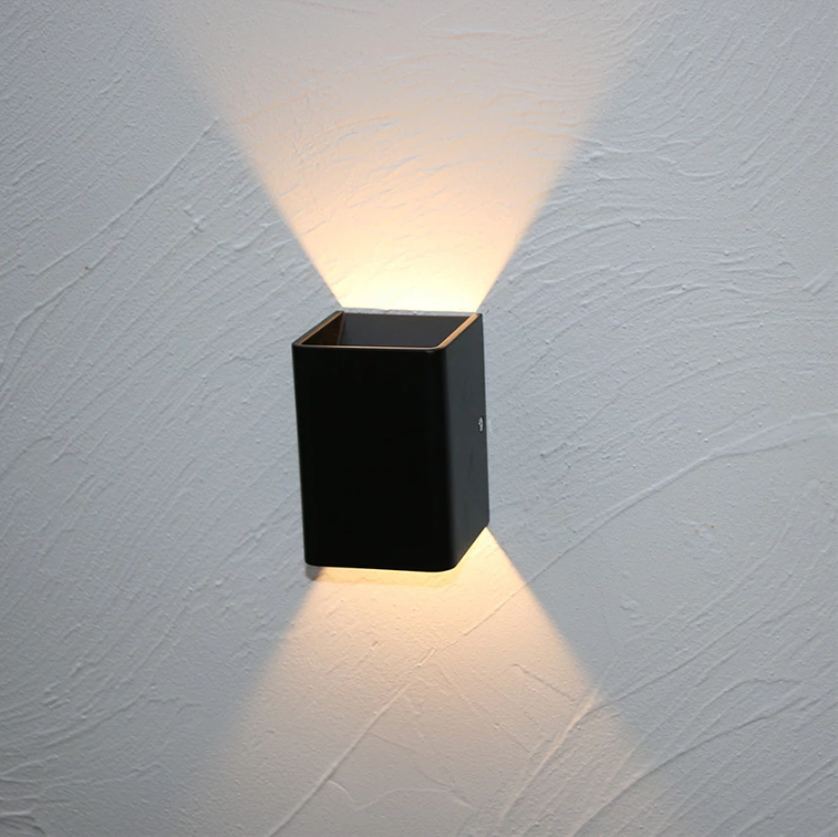 Modern Up Down Wall Lamp 3W LED RGB Bedroom Bedside Decoration Wandlamp AC85-265V Industrial Project Lighting