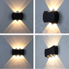 LED Outdoor Double Head Up And Down Light Arc Wall Lamp Aisle Staircase Corridor Balcony Outdoor Waterproof Wall Lamp