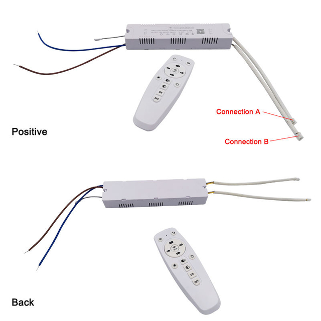 APP control LED driver 2.4G remote intelligent LED transformer (20-40W)X2 (40-60W)X2 for dimmable color-changeable chandelier