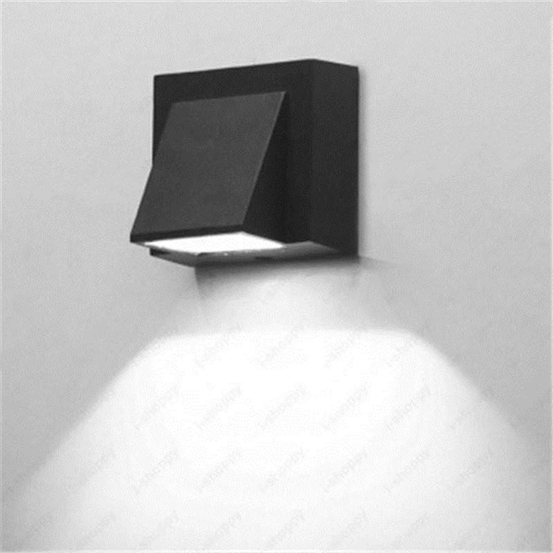 5W Nordic Lampada AC85-265 Waterproof IP65 Wall-Mounted LED Wall Lamp Aluminum Landscape Lighting Exterior Wall Light