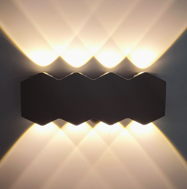 Nordic Personality Wall Lamp Simple Led Living Room Background Round Wall Lamp Hotel Hall Lighting Diamond Shape