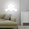 Colorful LED honeycomb quantum hexagon wall lamp with touch sensitive for bedroom living room stair loft