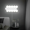 Colorful LED honeycomb quantum hexagon wall lamp with touch sensitive for bedroom living room stair loft