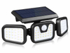 Hagood Outdoor waterproof 3 Heads Wall Light Three Heads 83 COB Solar Sensor LED Powered Security Lights