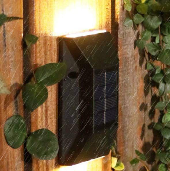 Newest Product Abs Indoor Hotel Decorative Light Outdoor Ip65 Waterproof Solar Led Wall Lamp solar panel Led Street Light