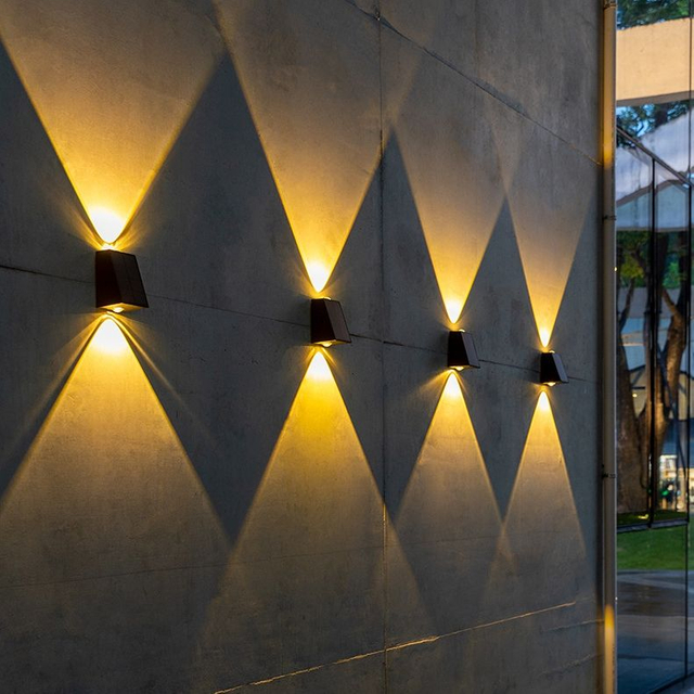 Wall Light Solar Garden Outdoor Decoration Garden Waterproof Up Down Induction Washer Light Applique Extrior Highly Efficient