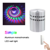 Mixed light of spiral hole wall lamp with factory price and fancy modern indoor night light RGB With Remote Control