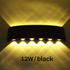 6W Arc-shaped Outdoor Waterproof Up And Down LED Wall Lamp Aluminum Modern Wall Sconce Lighting Wall Light