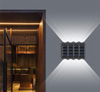2023 LED Solar wall light luminous splicing wall light IP65 waterproof outdoor wall lamp for garden and yard decoration