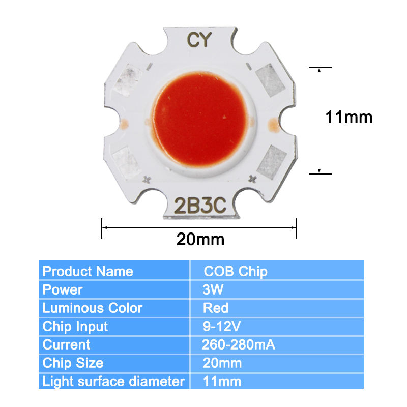COB Plum Blossom warm white/cold white/red/green/blue/yellow/purple color light COB chip