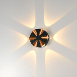 LED Wall Lamp Round Lighting Wall-Mounted Indoor Outdoor Decoration Light for Loft Bathroom Living Room Home Lighting KTV