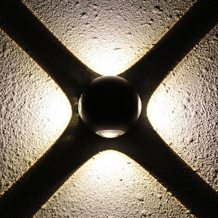 12W Big Size Arrival Ball Lights Outdoor Down Light Multi-color Lights External Wall Lamps Luminaire LED Wandlamp LED Wall Lamps