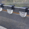 Warm White LED Solar Lamp Path Stair Outdoor Garden Lights Solar Power Balcony Light Decoration for Patio Stair Fence goods