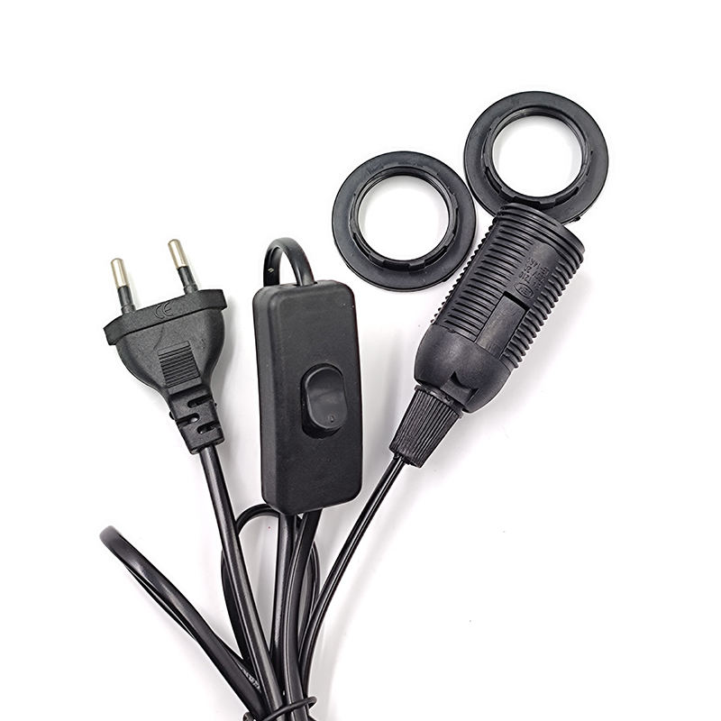 1.8m E14 Dimmer Lamp Base Holder Power Cord Cable Electric Power Dimmer Switch Cord For Himalayan Salt Lamp EU Plug 303 2pcs