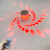 3W RGB Flower LED Wall Lamp Wall Mounted Remote Night Light Spiral Hole LED Beautiful Decorative Wall Lamp 
