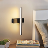 Modern LED Wall Lamps 330 Rotatable Bedroom 6W AC85V-265V Wall Sconce black Lamp Aisle indoor decoration Lighting