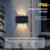  up and down solar wall light outdoor decoration garden courtyard home wall light waterproof luminous outdoor
