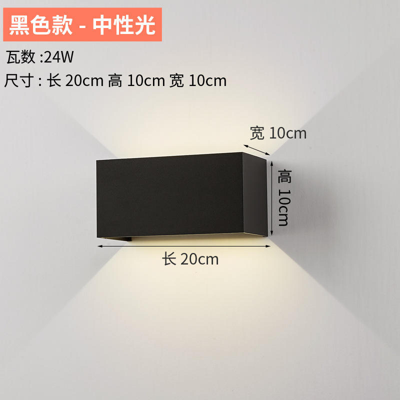 wholesale outdoor waterproof ip65 decorative surface mounted square indoor outdoor wall lamp