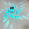 RGB Flower LED Wall Lamp Wall Mounted Remote Projection Colorful Wall Light Luminaire For Party Bar Lobby KTV Home Decoration
