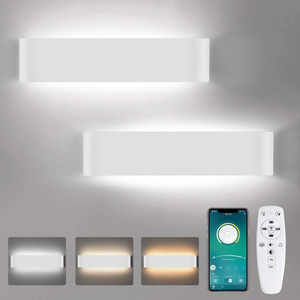 Smart led lamp up and down light 2.4G long wall lamp with controller indoor wall light LED wall light three color temperature