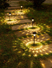 Solar lawn lamp glass light garden landscape decoration inserted path lamp monocrystalline polysilicon 600mah 1000MA battery