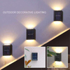 Hot Selling Outdoor Smart Garden Decorative Hanging Light Waterproof Up and Down Luminous Led Solar Wall Light