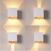 LED 12W led outdoor wall sconce Wall Light Up And Down Outdoor Waterproof IP65 Porch Garden Wall Lamp With Motion Sensor Decoration Lighting