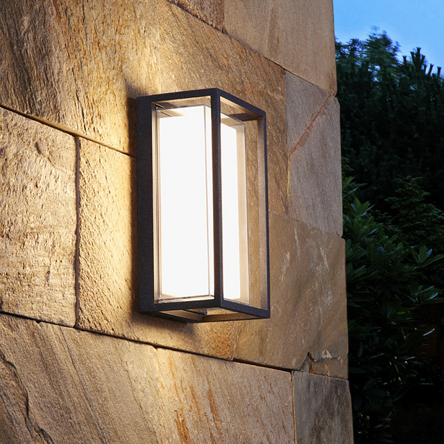 Acrylic Modern Minimalist LED Wall Light Waterproof IP65 9W Indoor Outdoor LED Wall Lamp for Garden Street Lighting Abstract