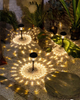 Solar lawn lamp glass light garden landscape decoration inserted path lamp monocrystalline polysilicon 1000MA battery