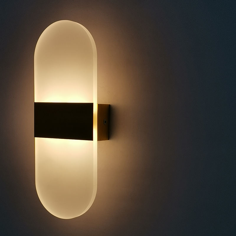 6W Indoor Acrylic Wall Sconce Night Club Lights Tv Background Wall Lamp Indoor Bedside Wall Lamp Hotel Wall Lamp
