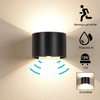 Motion Sensor 12W LED Wall Sconce Waterproof IP65 Porch Garden Up And Down Wall Lamp Semicircular Waterproof Wall Lamp