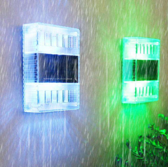 6LED Solar Transparent Wall Lamp Night Light Outdoor IP65 Waterproof Light for Home Decoration Courtyard Light